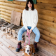 Daniela Araya and her Bassett Hound, Lady. Photo: Daniela Araya